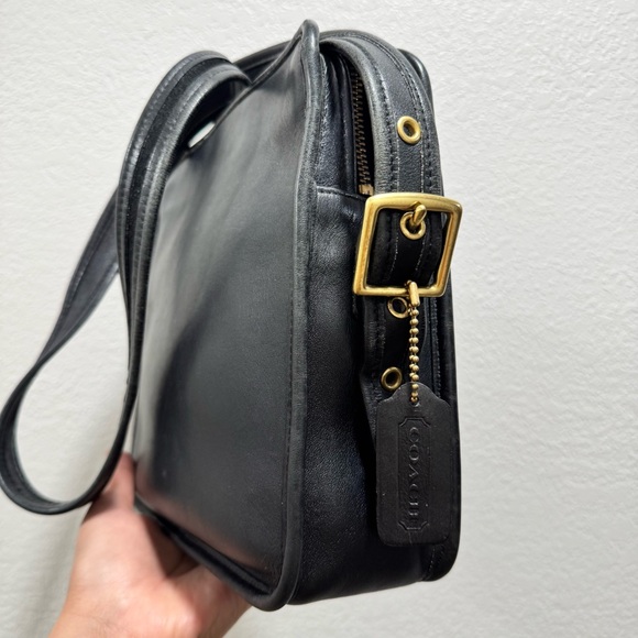 Vintage Coach Black Legacy North South Compartment Bag - Picture 2 of 11